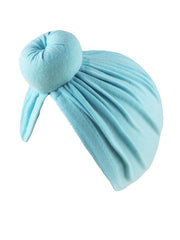 Solid Color Ruched Cross Turban Cap