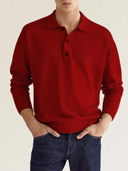 Mens Classic Long Sleeve Polo Shirts