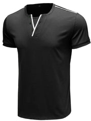 Mens Short Sleeve Casual Tops