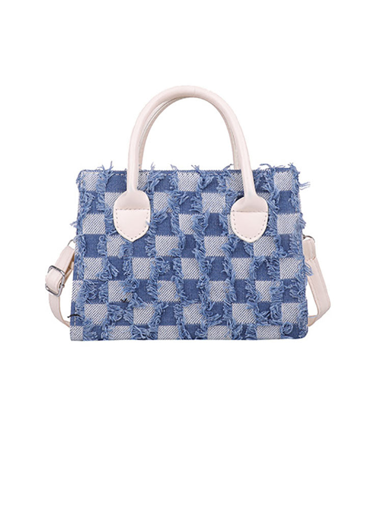 Checkerboard Pattern Crossbody Bags