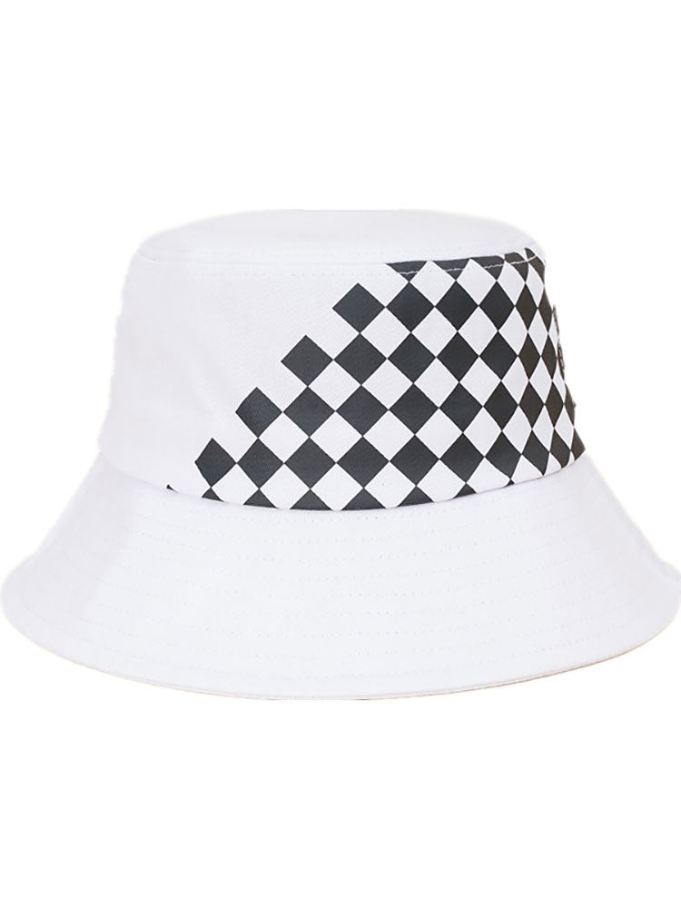 Checkerboard Patchwork Bucket Hat