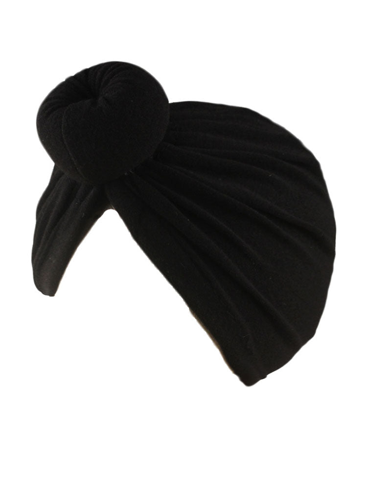 Solid Color Ruched Cross Turban Cap