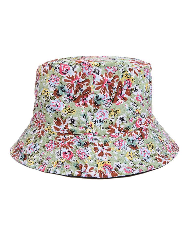 Small Flower Print Colorful Bucket Hat