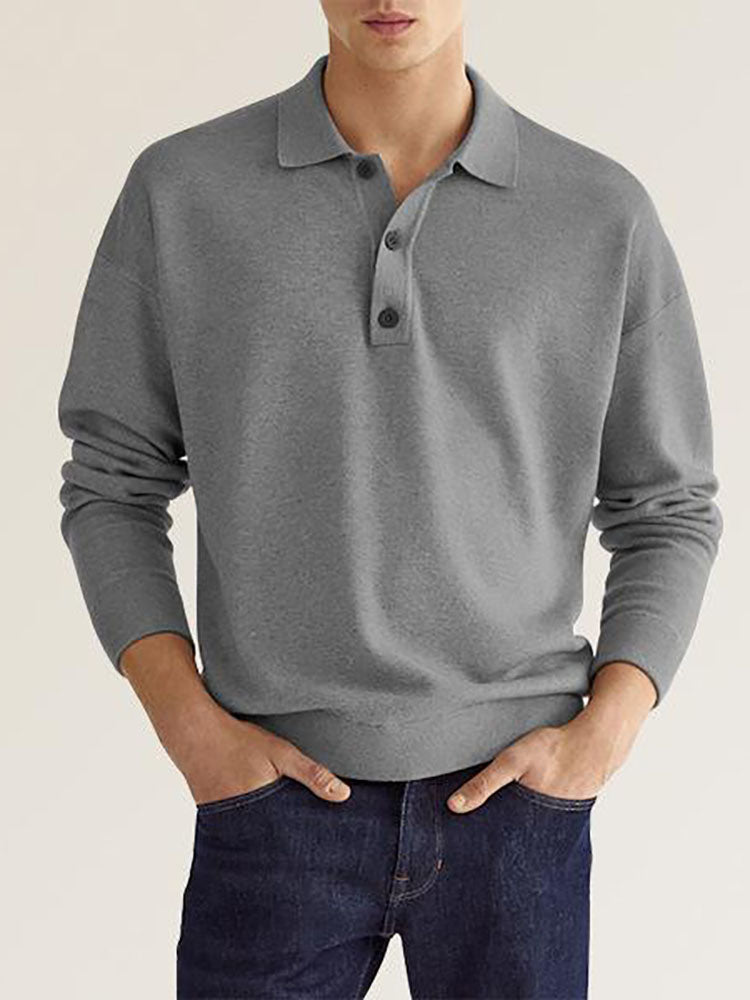 Mens Classic Long Sleeve Polo Shirts