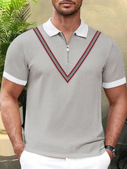 Mens Zipper Polo Shirts