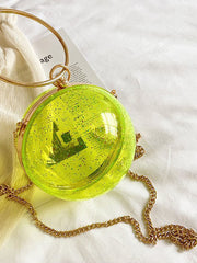 Transparent Sequins Luxury Ball Handbag