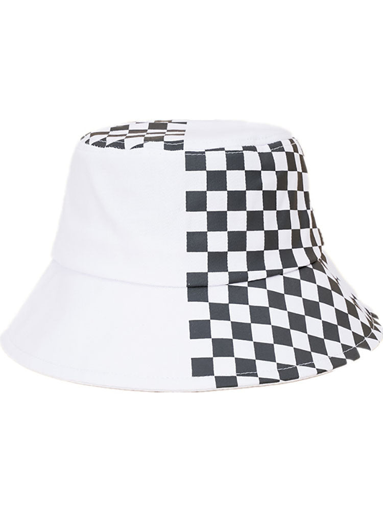 Checkerboard Patchwork Bucket Hat