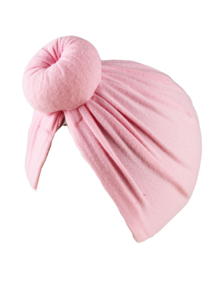 Solid Color Ruched Cross Turban Cap