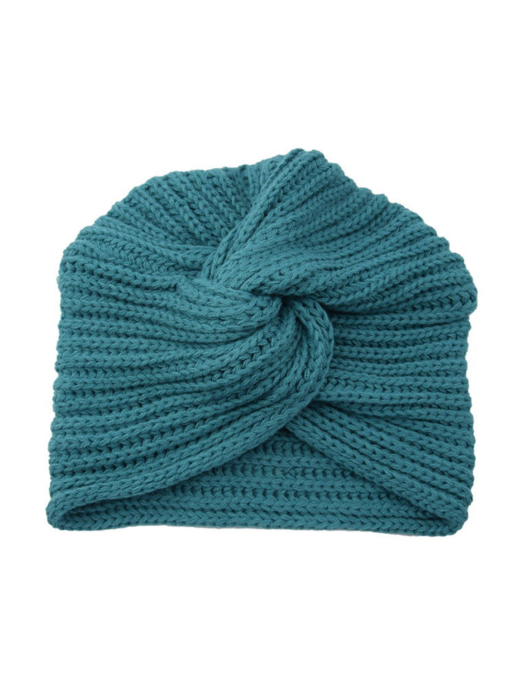 Imitation Cashmere Cross Knitted Hat