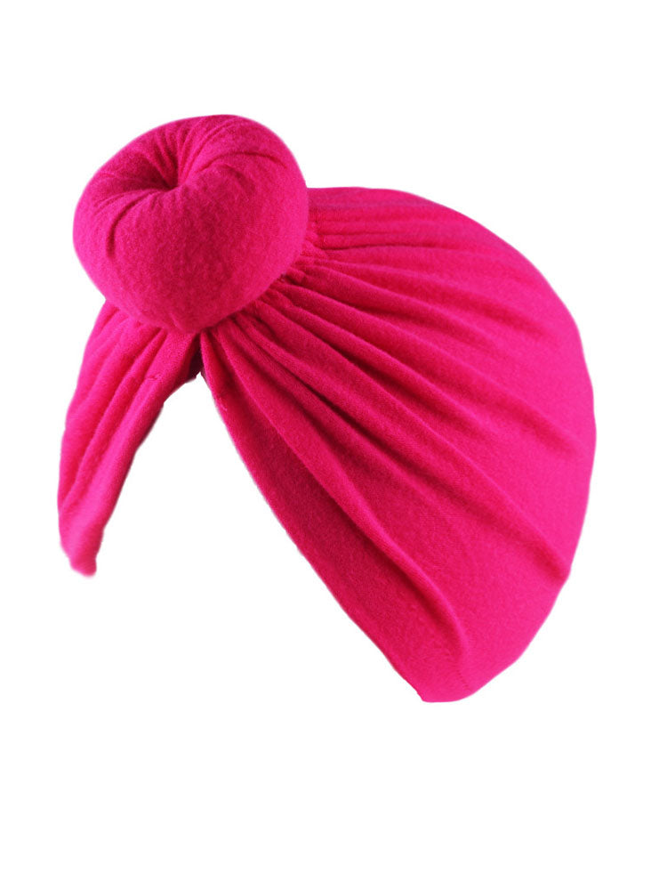 Solid Color Ruched Cross Turban Cap