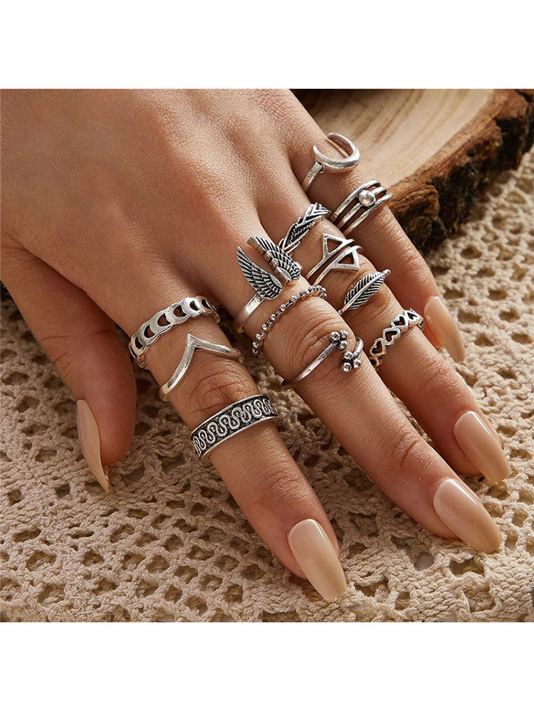 Rhinesrone Rings Glitter Rhinestone Rings Sets – Viho Shop