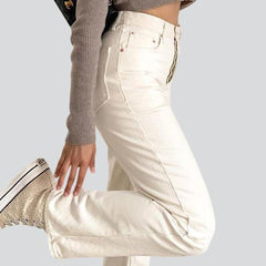 White straight women's jeans