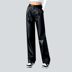 Wax wide-leg women's jeans pants