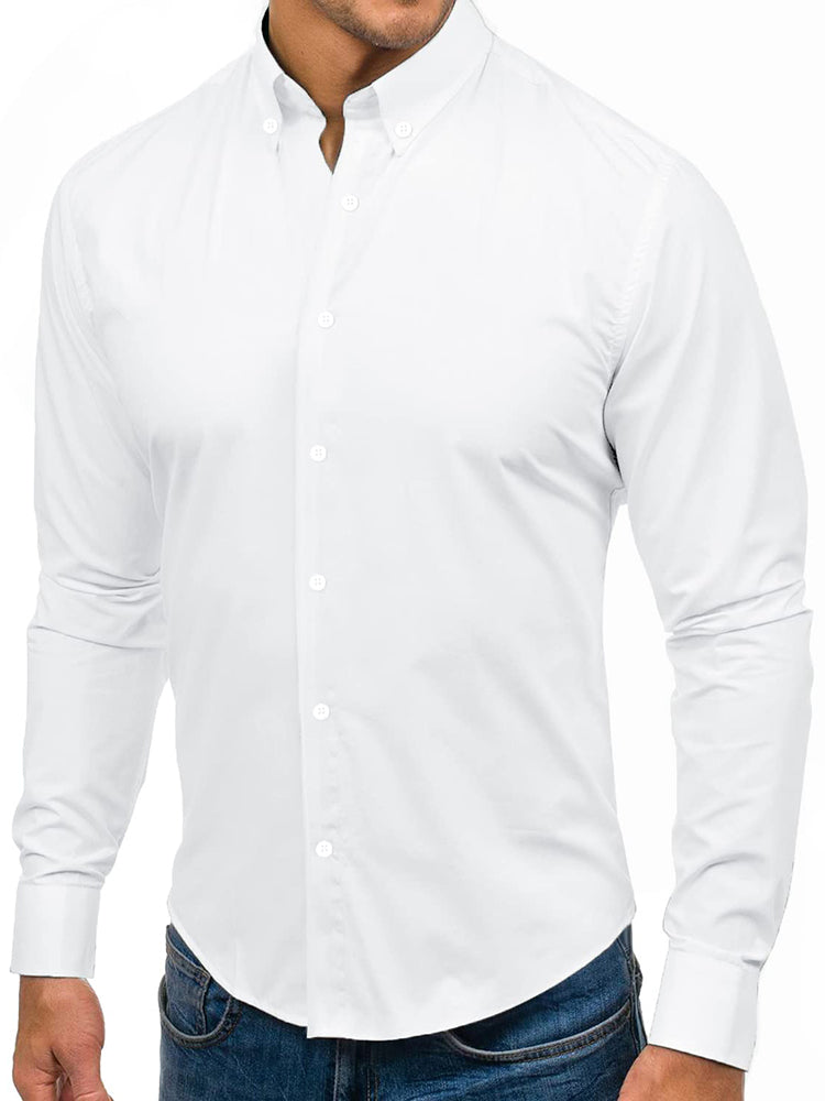 Mens Buttons Long Sleeves Shirts