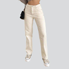 White straight women's jeans