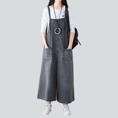 Wide grey overall for women