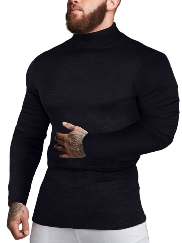 Mens Slim Fit Pullover Tops