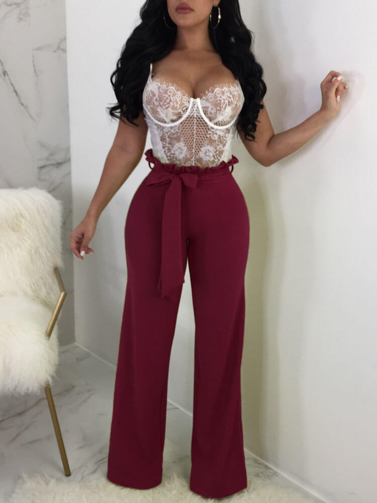 Wide Leg Pants Palazzo Pant High Waist Trouser