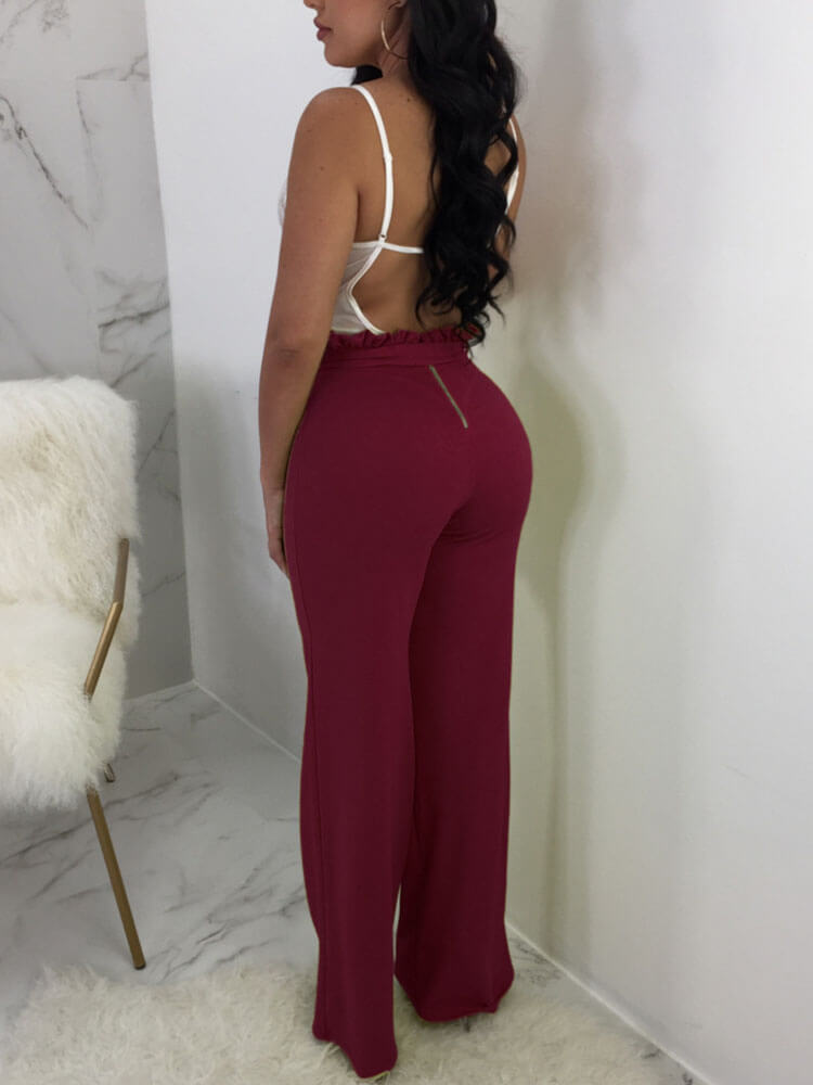 Wide Leg Pants Palazzo Pant High Waist Trouser