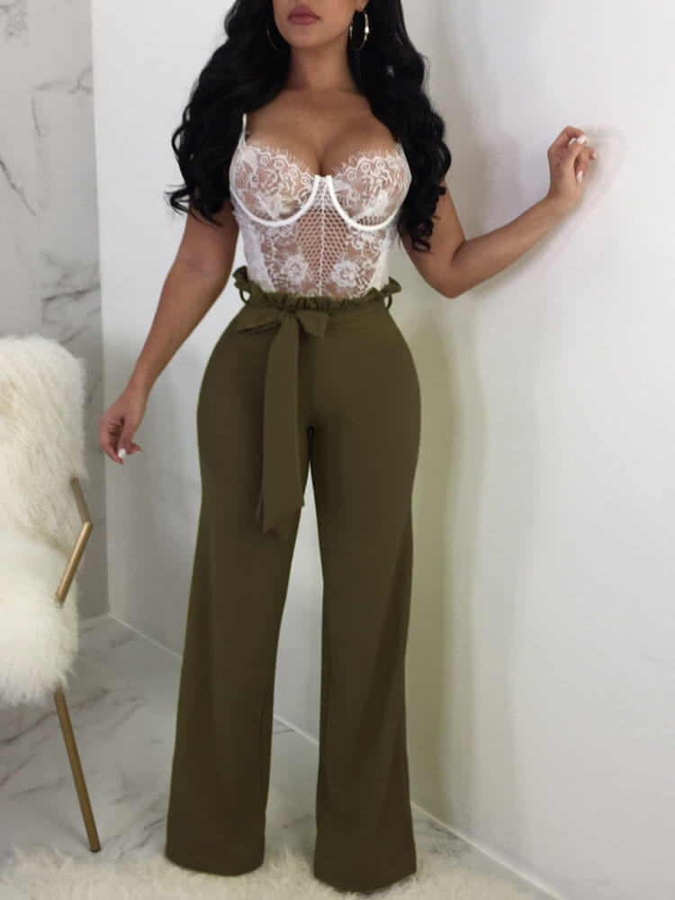 Wide Leg Pants Palazzo Pant High Waist Trouser