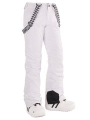 Highland Bib Snowboard & Ski White Pants